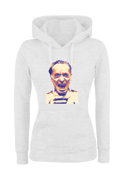 Felpa con cappuccio UOMO, DONNA & BAMBIN - CHARLES BUKOWSKI - Super vestibilità Top qualità