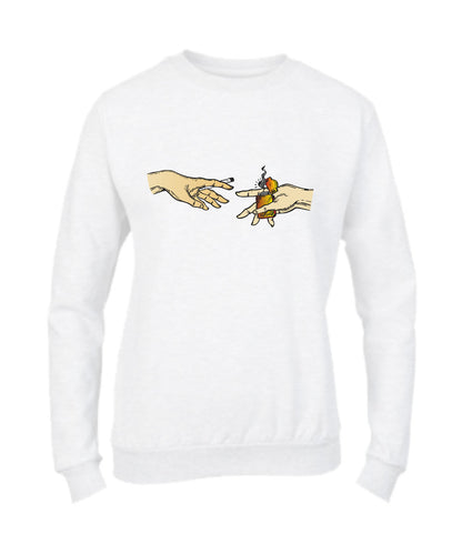 Felpa Girocollo UOMO, DONNA & BAMBIN - MANI - Super vestibilità Top qualità