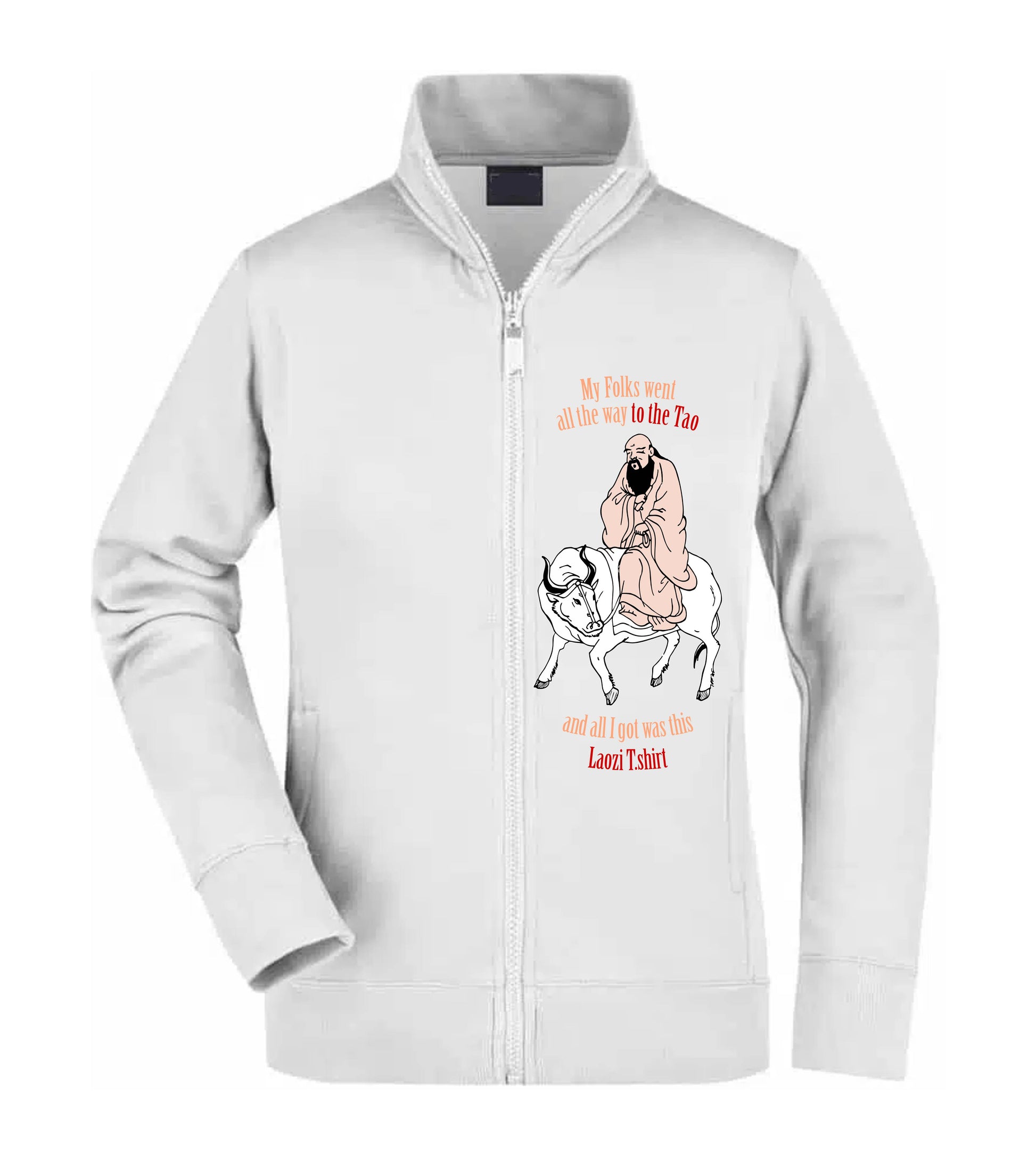 Felpa Unisex Full Zip - LAOZI - Super vestibilità Top qualità - Social Crazy