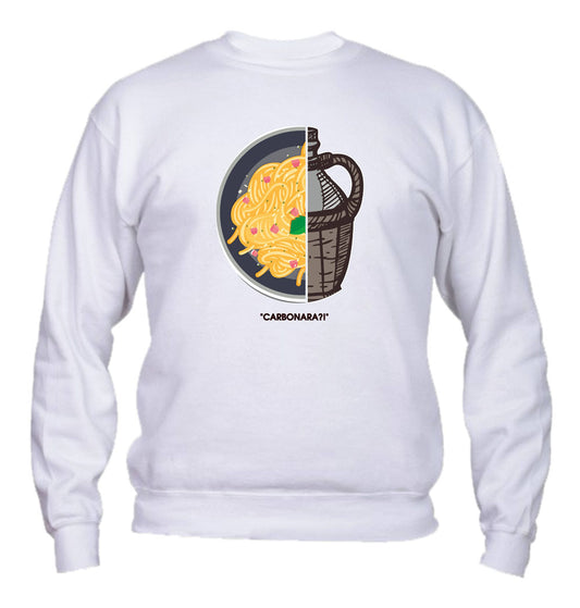 Felpa Girocollo UOMO, DONNA & BAMBIN - CARBONARA - Super vestibilità Top qualità