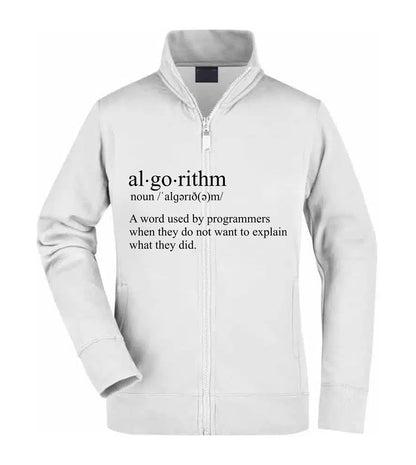 Felpa Unisex Full Zip - ALGORITHM - Super vestibilità Top qualità