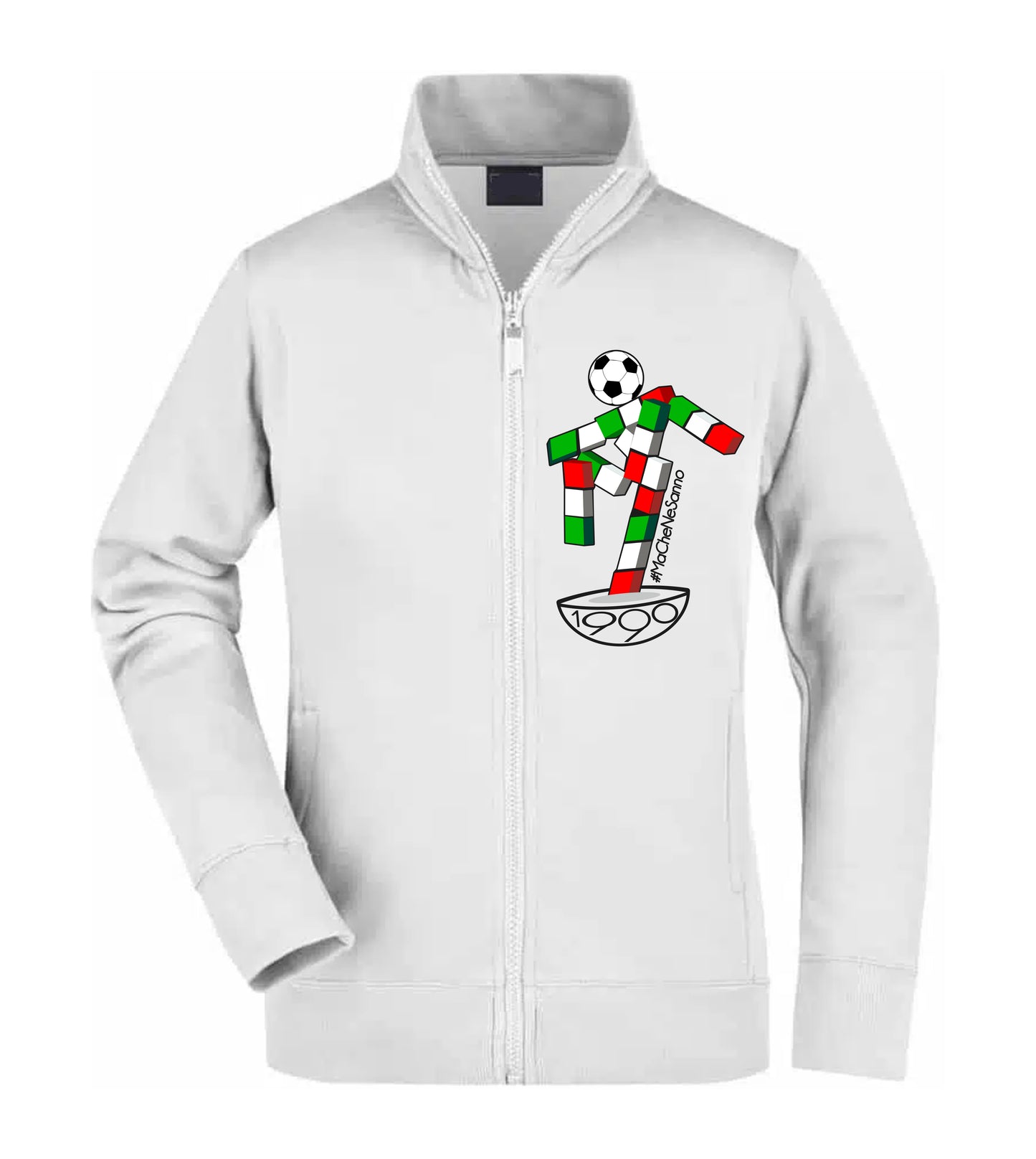 Felpa Unisex Full Zip - #MACHENESANNO - Super vestibilità Top qualità