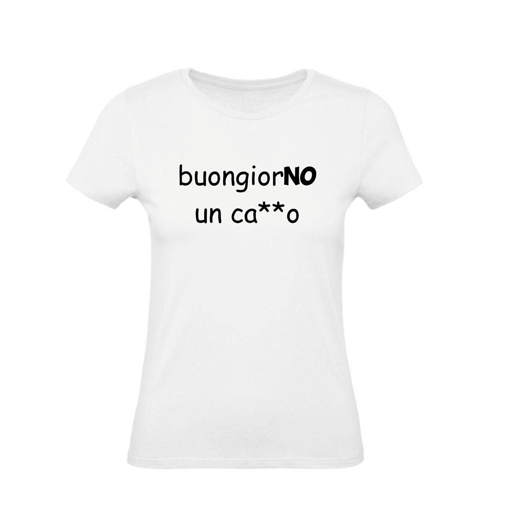 T-Shirt Uomo, Donna & Bambino - BUONGIORNO UN CAZZO - Maglietta Maglia Tshirt Super vestibilità Top qualità