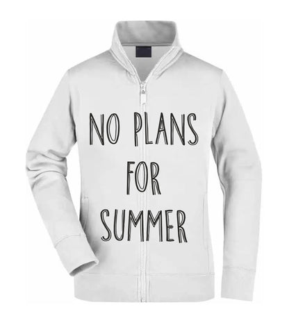 Felpa Unisex Full Zip - NO PLANS FOR SUMMER - Super vestibilità Top qualità