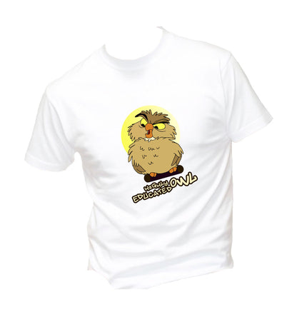 T-Shirt Uomo, Donna & Bambino - HIGHLY EDUCATED OWL  - Maglietta Maglia Tshirt Super vestibilità Top qualità