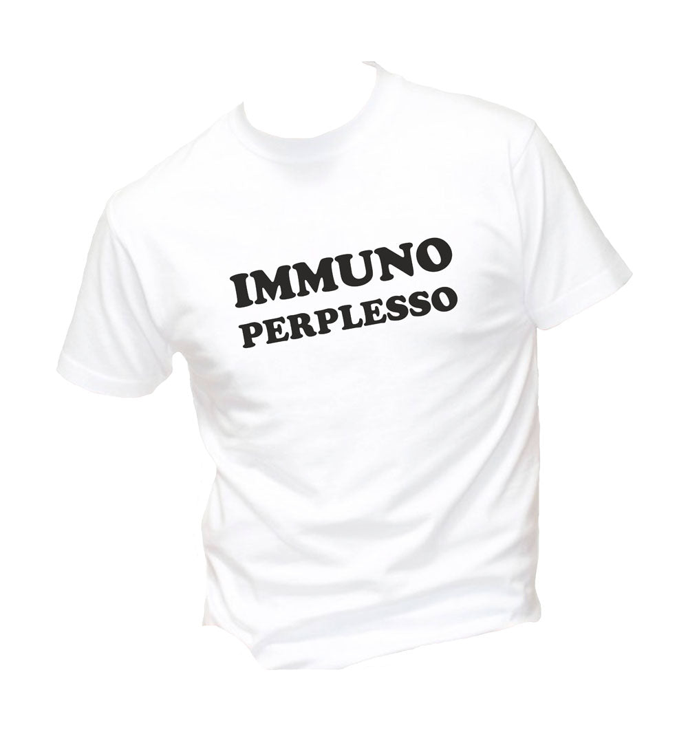 T-Shirt Uomo & Bambino - IMMUNO PERPLESSO - Maglietta Maglia Tshirt Super vestibilità Top qualità