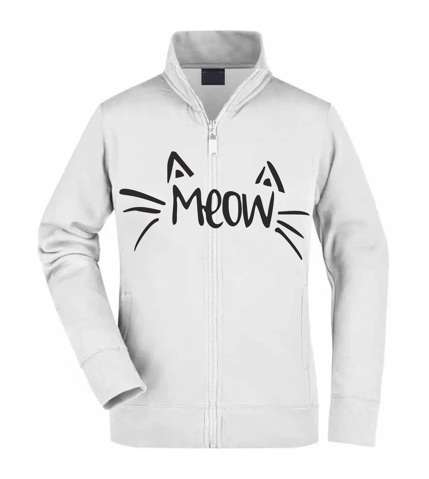 Felpa Unisex Full Zip - MEOW - Super vestibilità Top qualità
