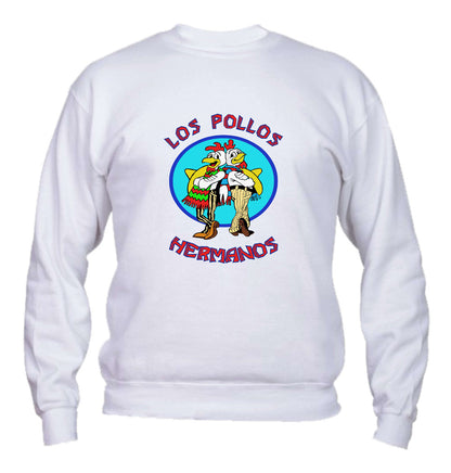 Felpa Girocollo UOMO, DONNA & BAMBIN - LOS POLLOS HERMANOS - Super vestibilità Top qualità