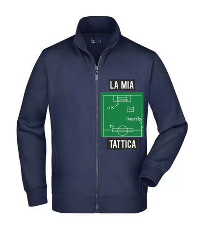 Felpa Unisex Full Zip - LA MIA TATTICA - Super vestibilità Top qualità