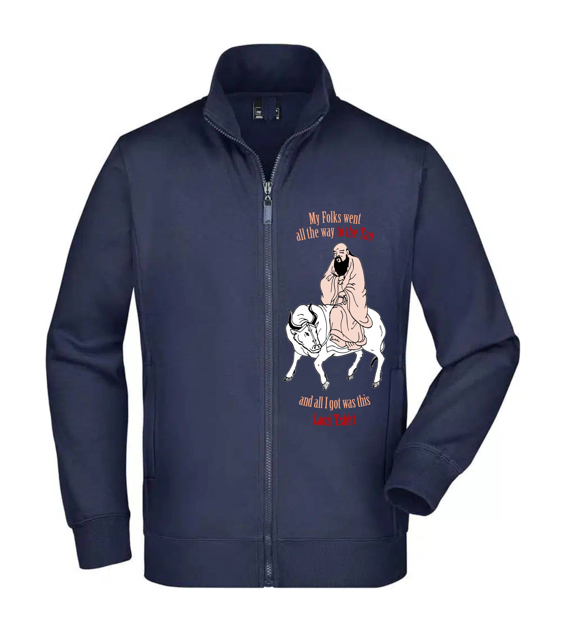 Felpa Unisex Full Zip - LAOZI - Super vestibilità Top qualità - Social Crazy