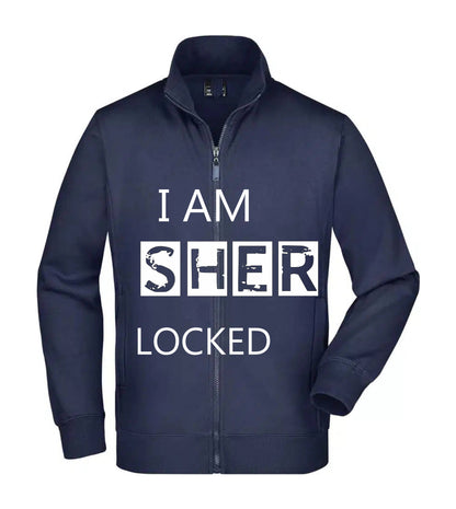 Felpa Unisex Full Zip - I AM SHERLOCKED - Super vestibilità Top qualità