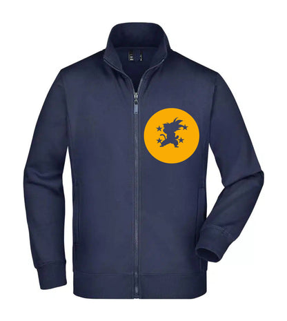 Felpa Unisex Full Zip - GOKU - SFERA DEL DRAGO - Super vestibilità Top qualità