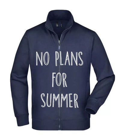 Felpa Unisex Full Zip - NO PLANS FOR SUMMER - Super vestibilità Top qualità