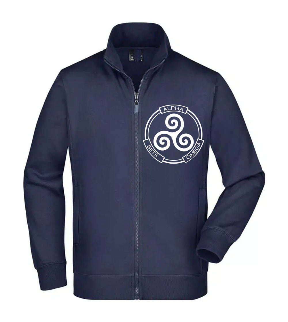 Felpa Unisex Full Zip - ALPHA BETA OMEGA - Super vestibilità Top qualità - Social Crazy
