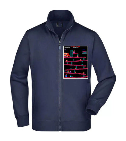 Felpa Unisex Full Zip - DONKEY KONG - Super vestibilità Top qualità