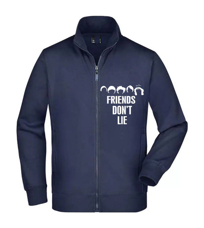 Felpa Unisex Full Zip - FRIEND'S DON'T LIE - Super vestibilità Top qualità