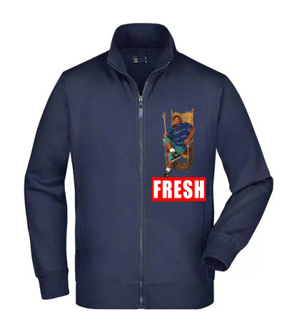Felpa Unisex Full Zip - FRESH BEL AIR - Super vestibilità Top qualità