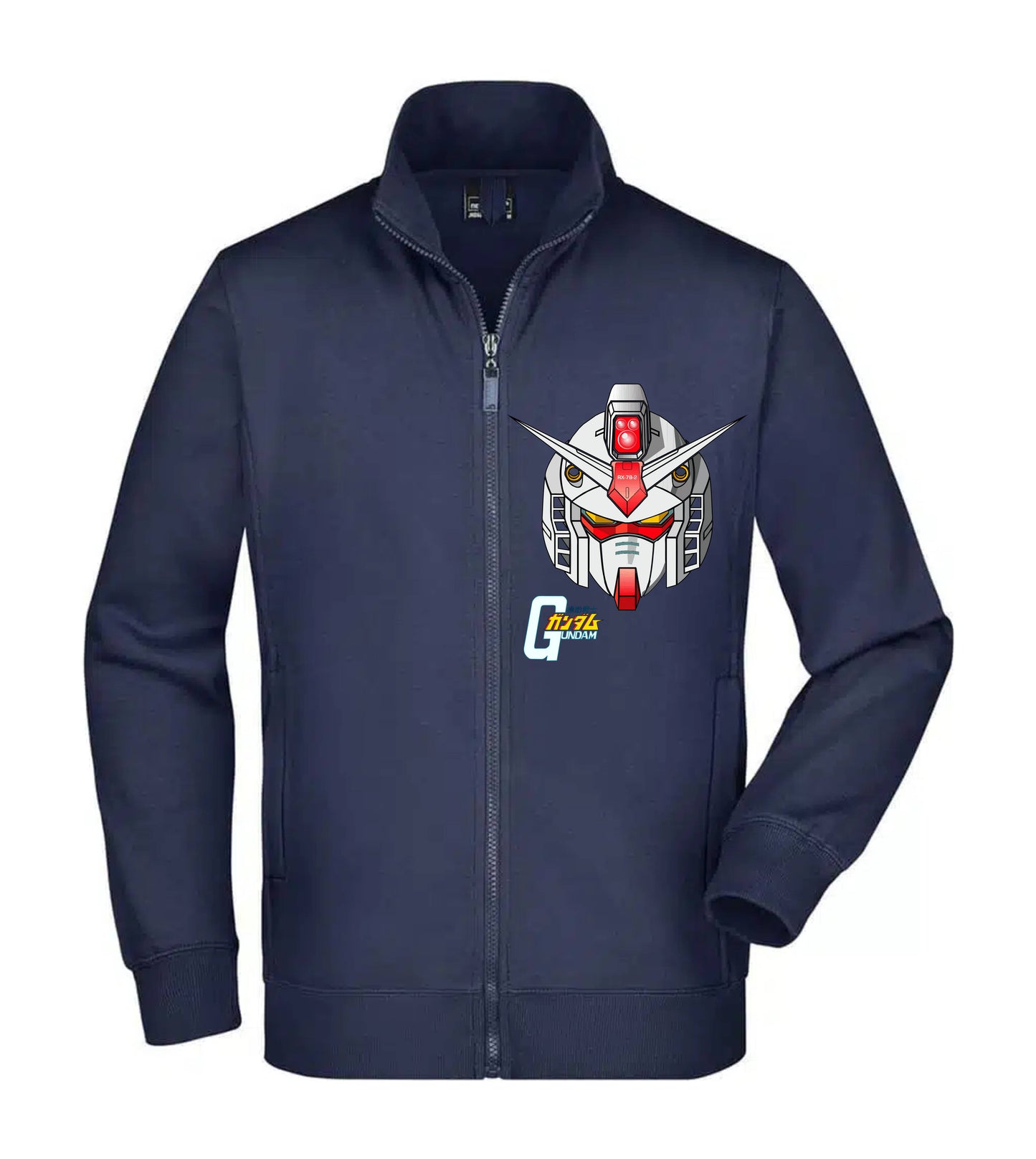 Felpa Unisex Full Zip - GUNDAM HEAD - Super vestibilità Top qualità