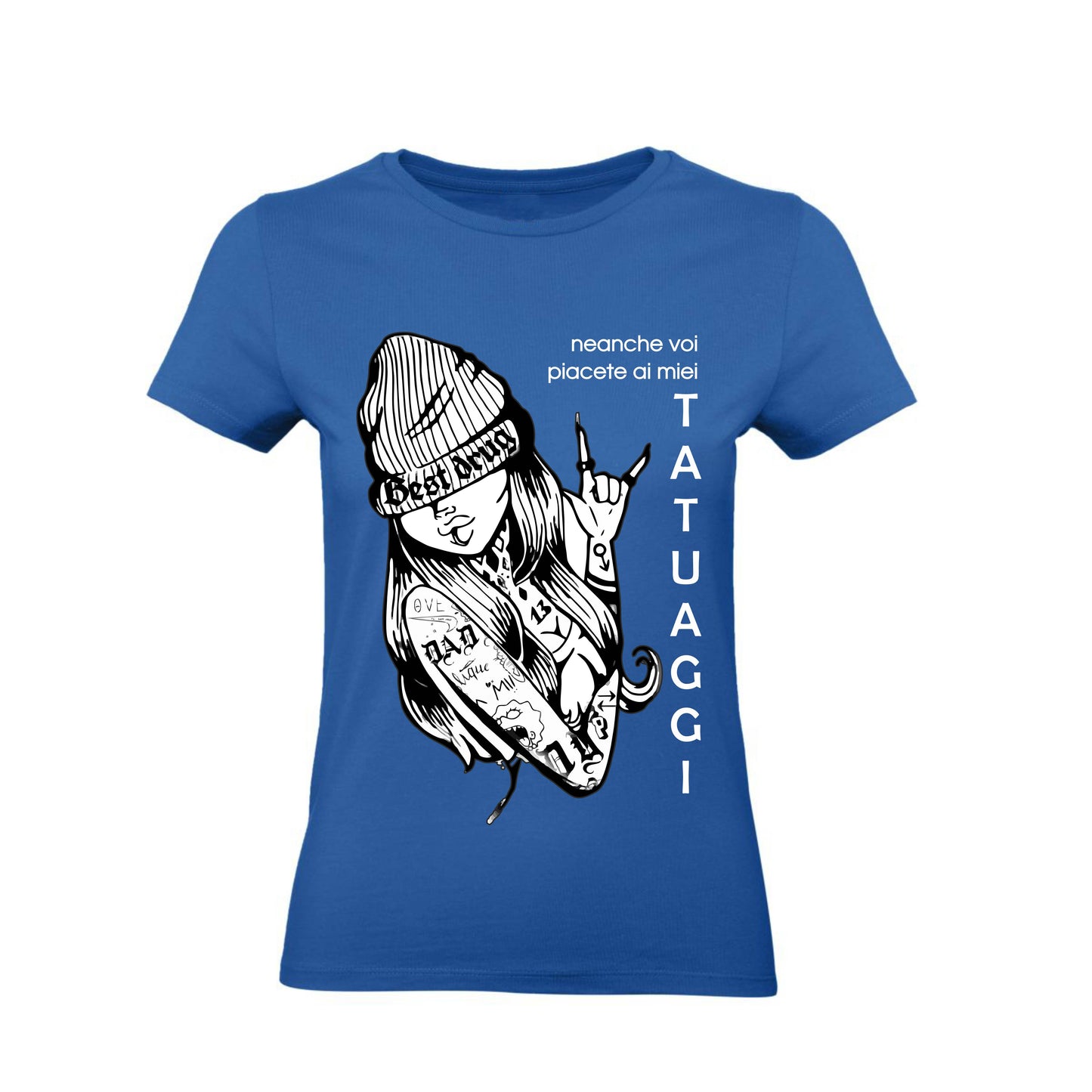 T-Shirt Donna & Bambino - NEANCHE VOI PIACETE AI MIEI TATUAGGI - Maglietta Maglia Tshirt Super vestibilità Top qualità