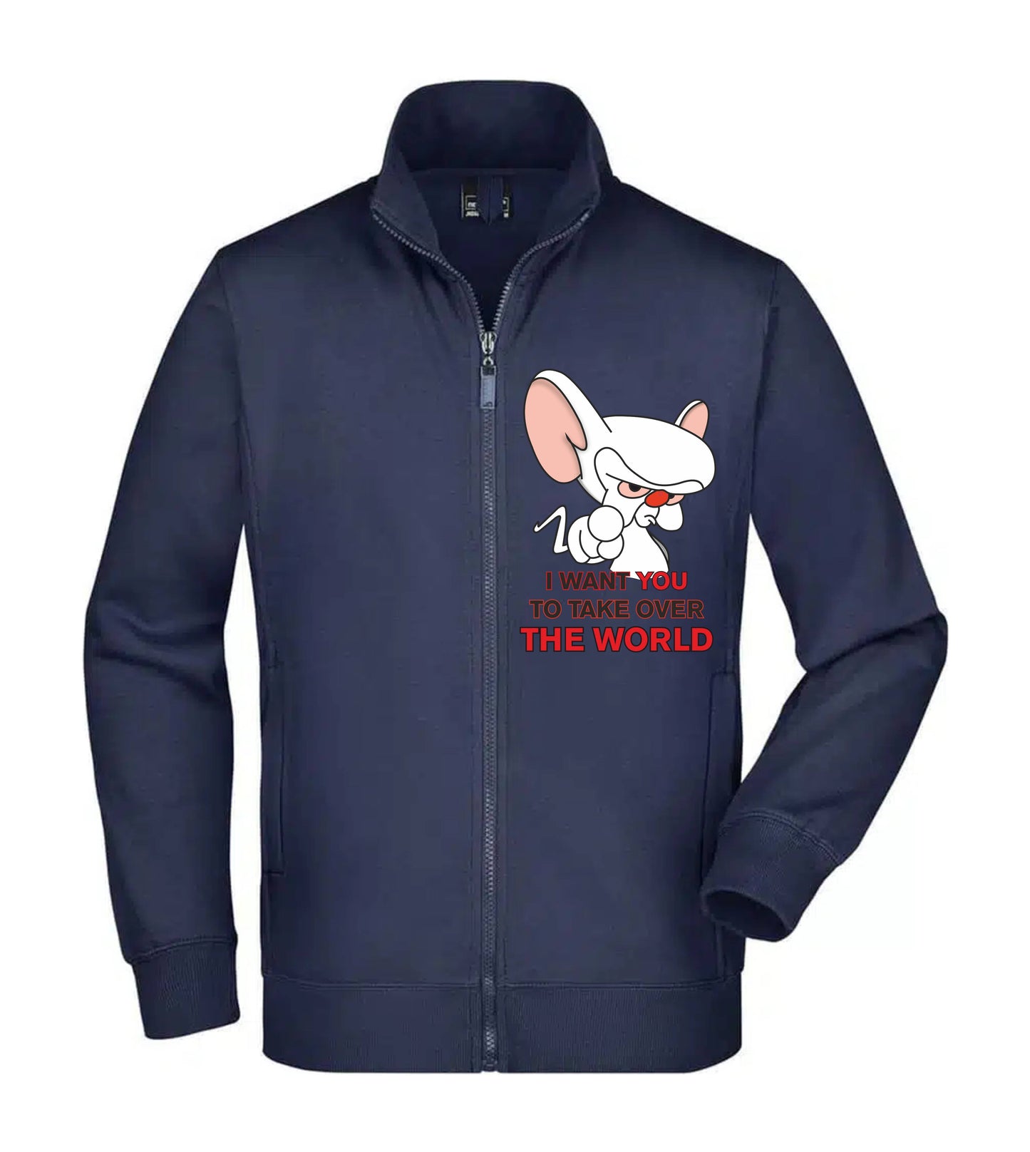 Felpa Unisex Full Zip - I WANT YOU TO TAKE OVER THE WORLD - Super vestibilità Top qualità