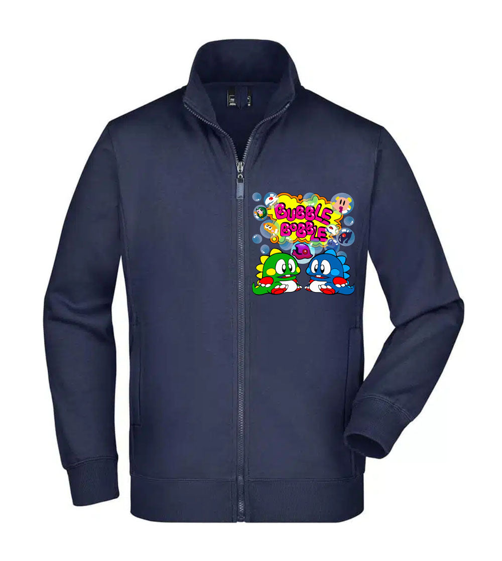 Felpa Unisex Full Zip - BUBBLE BOBBLE - Super vestibilità Top qualità
