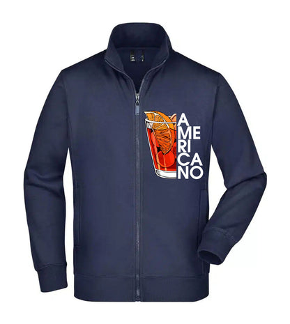 Felpa Unisex Full Zip - AMERICANO COKTAIL - Super vestibilità Top qualità