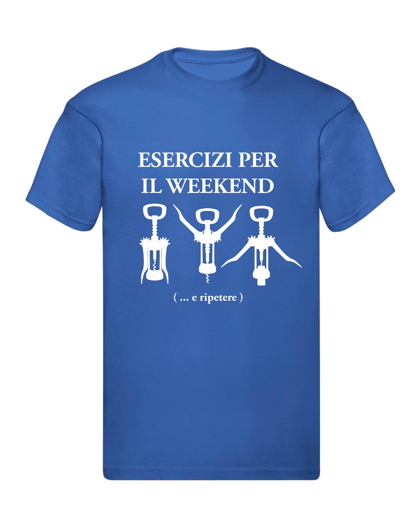 T-Shirt Uomo, Donna & Bambino - ESERCIZI PER IL WEEKEND - Maglietta Maglia Tshirt Super vestibilità Top qualità