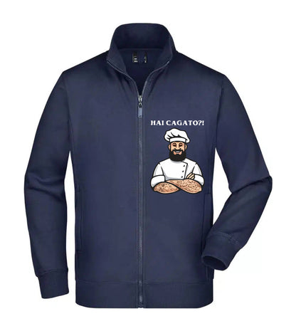 Felpa Unisex Full Zip - HAI CAGATO? - Super vestibilità Top qualità