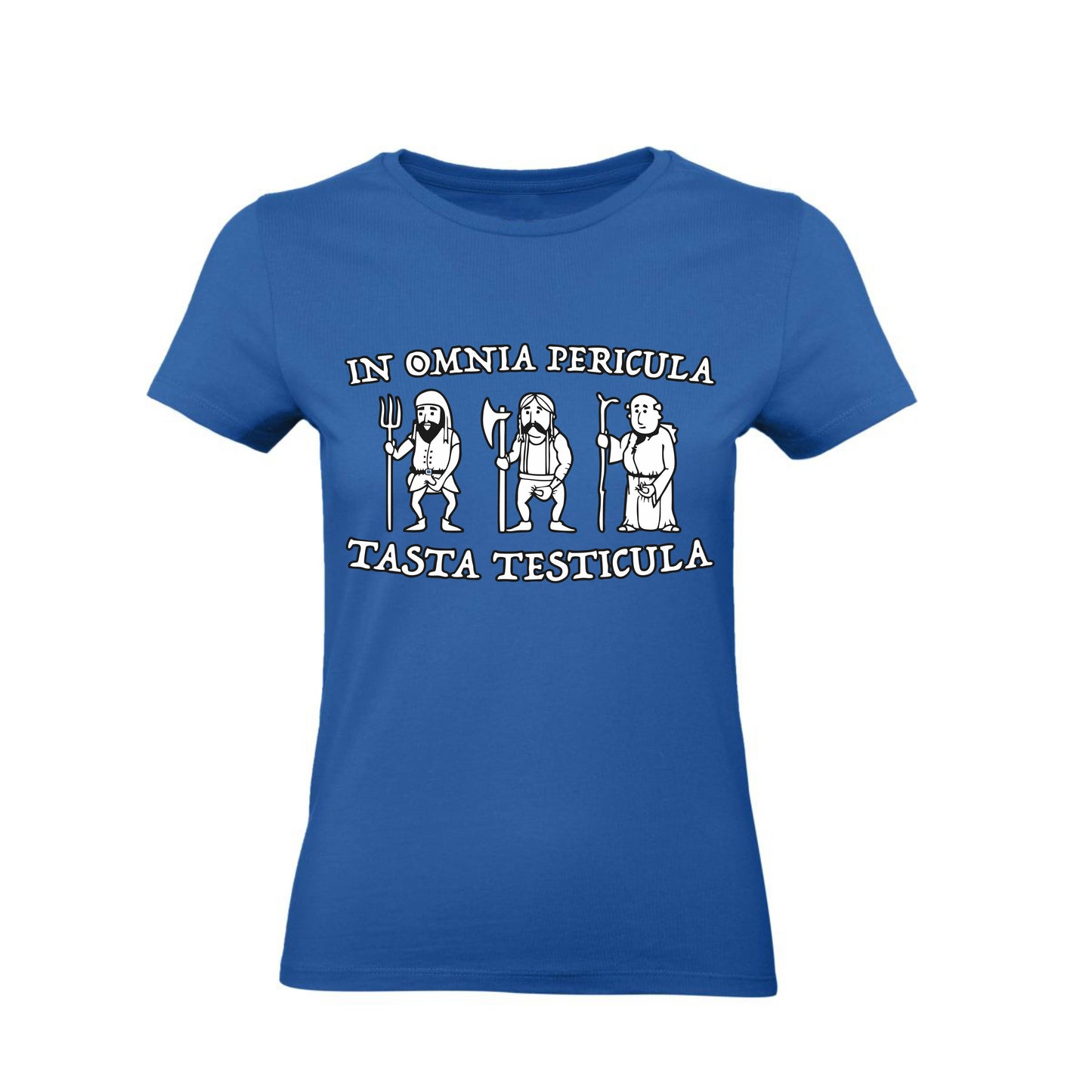 T-Shirt Uomo & Bambino - IN OMNIA PERICULA TASTA TESTICULA - Maglietta Maglia Tshirt Super vestibilità Top qualità