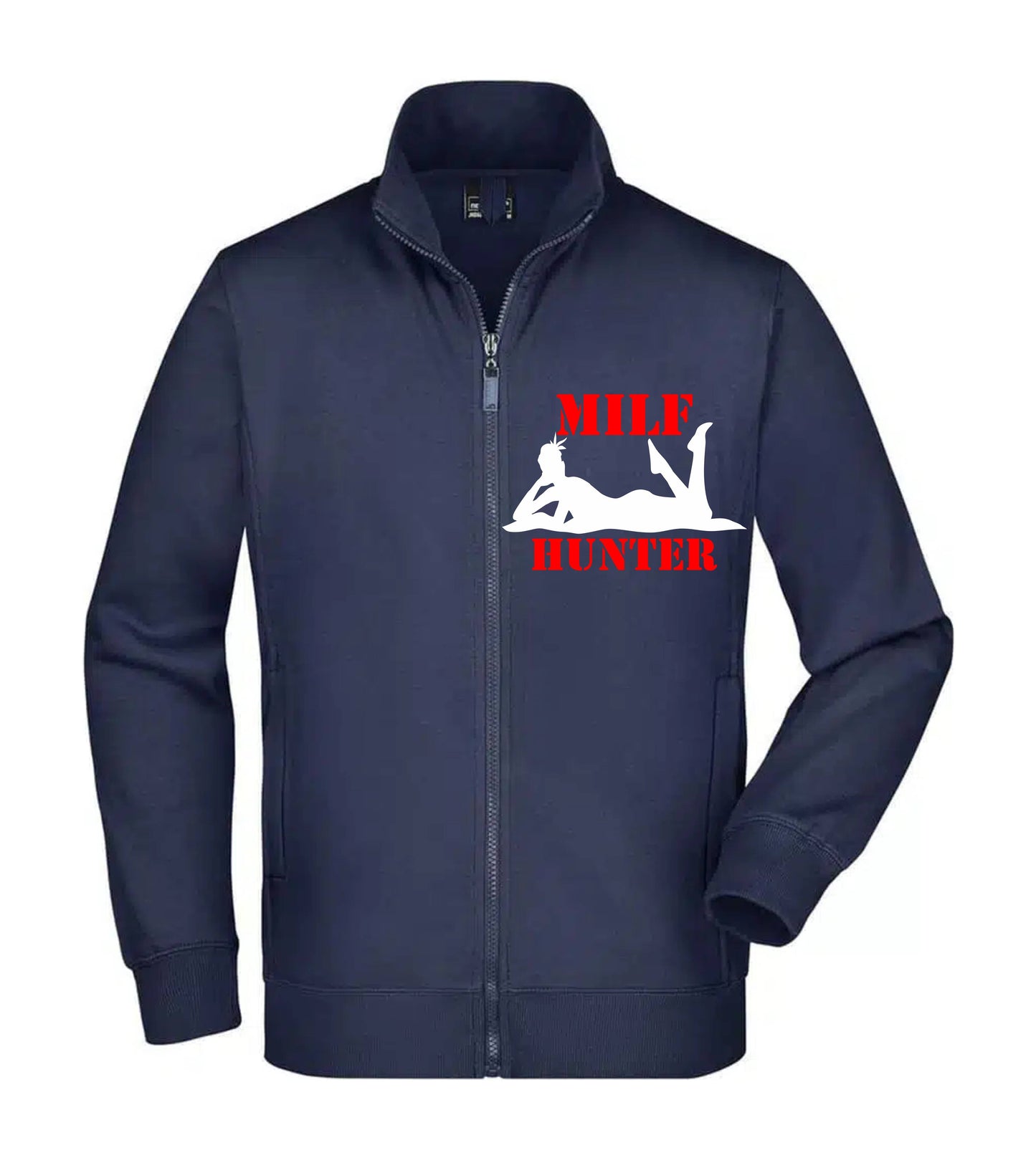 Felpa Unisex Full Zip - MILF HUNTER - Super vestibilità Top qualità