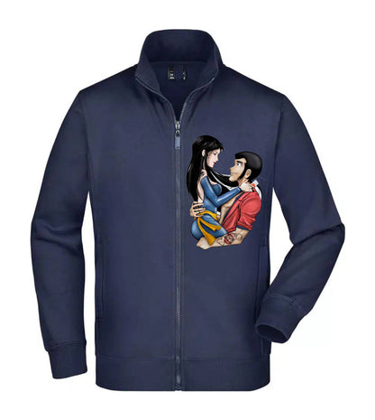 Felpa Unisex Full Zip - HITOMI E LUPIN - Super vestibilità Top qualità