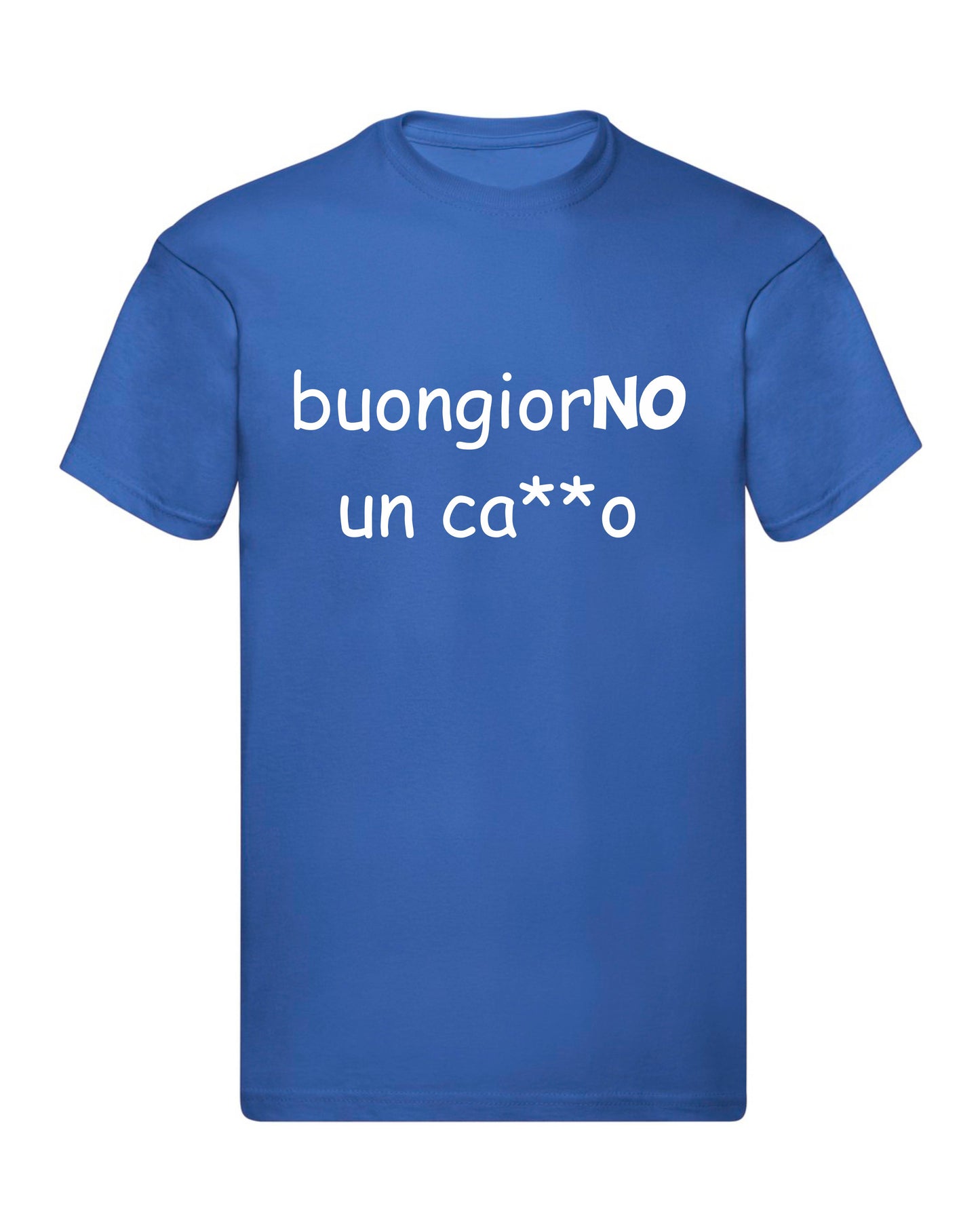 T-Shirt Uomo, Donna & Bambino - BUONGIORNO UN CAZZO - Maglietta Maglia Tshirt Super vestibilità Top qualità