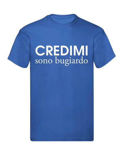T-Shirt Uomo, Donna & Bambino - CREDIMI SONO BUGIARD - Maglietta Maglia Tshirt Super vestibilità Top qualità