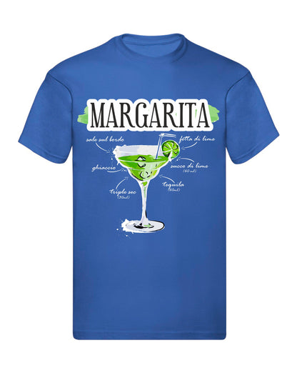 T-Shirt Uomo Donna & Bambino - MARGARITA - Maglietta Maglia Tshirt Super vestibilità Top qualità
