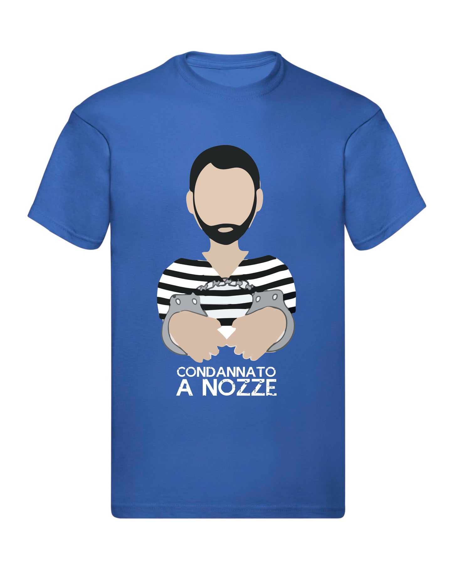 T-Shirt Uomo - CONDANNATO A NOZZE - Maglietta Maglia Tshirt Super vestibilità Top qualità