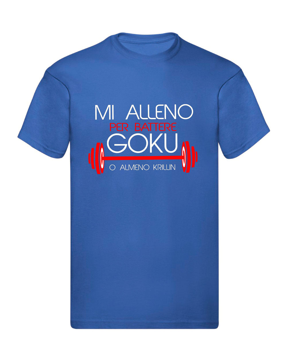T-Shirt Uomo & Bambino - MI ALLENO PER BATTERE GOKU - Maglietta Maglia Tshirt Super vestibilità Top qualità