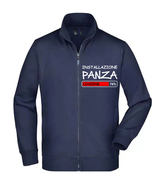 Felpa Unisex Full Zip - INSTALLAZIONE PANZA - Super vestibilità Top qualità