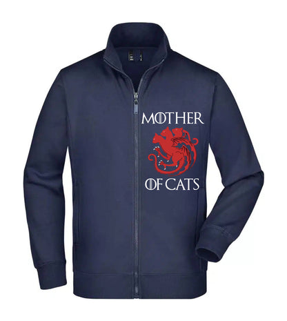 Felpa Unisex Full Zip - MOTHER OF CATS - Super vestibilità Top qualità