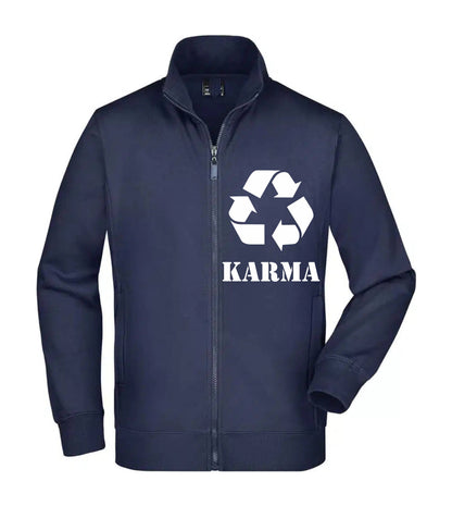 Felpa Unisex Full Zip - KARMA - Super vestibilità Top qualità
