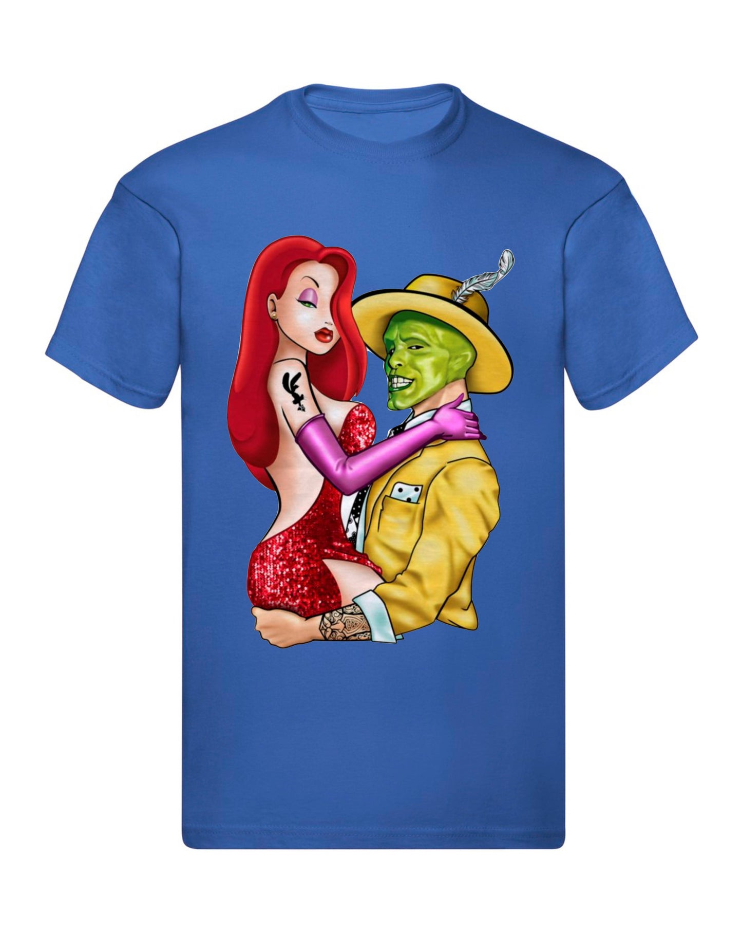 T-Shirt Uomo Donna & Bambino - JESSICA RABBIT E THE MASK - Maglietta Maglia Tshirt Super vestibilità Top qualità