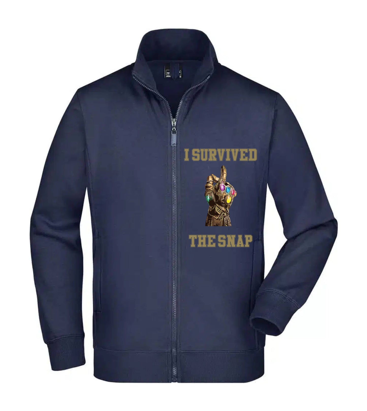 Felpa Unisex Full Zip - I SURVIVED THE SNAP - Super vestibilità Top qualità