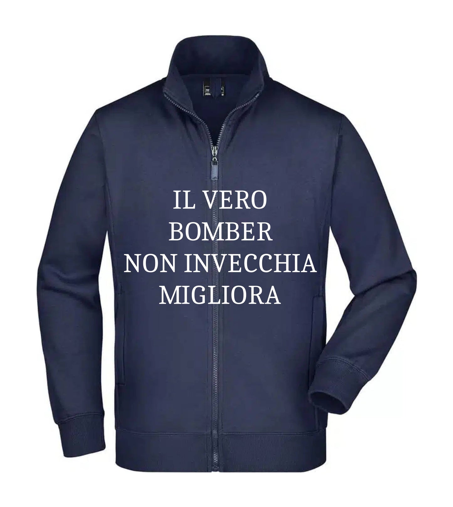 Felpa Unisex Full Zip - IL VERO BOMBER - Super vestibilità Top qualità