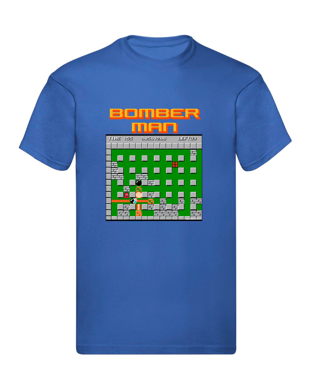 T-Shirt Uomo, Donna & Bambino - BOMBERMAN RETRÒ - Maglietta Maglia Tshirt Super vestibilità Top qualità