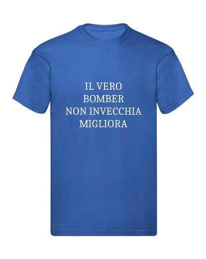 T-Shirt Uomo & Bambino - IL VERO BOMBER - Maglietta Maglia Tshirt Super vestibilità Top qualità