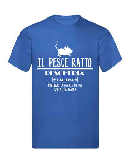 T-Shirt Uomo & Bambino - IL PESCE RATTO - Maglietta Maglia Tshirt Super vestibilità Top qualità