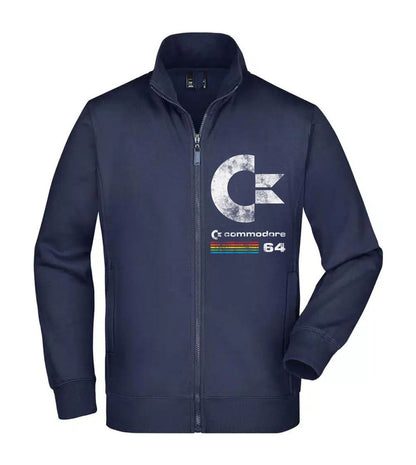 Felpa Unisex Full Zip - COMMODORE 64 - Super vestibilità Top qualità