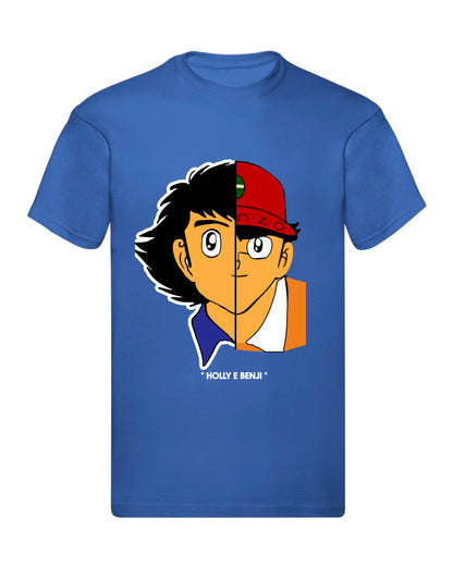T-Shirt Uomo & Bambino - HOLLY E BENJI FACE - Maglietta Maglia Tshirt Super vestibilità Top qualità