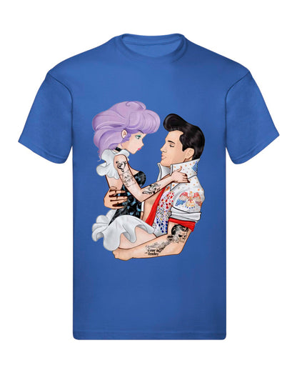 T-Shirt Uomo, Donna & Bambino - ELVIS E CREAMY - Maglietta Maglia Tshirt Super vestibilità Top qualità