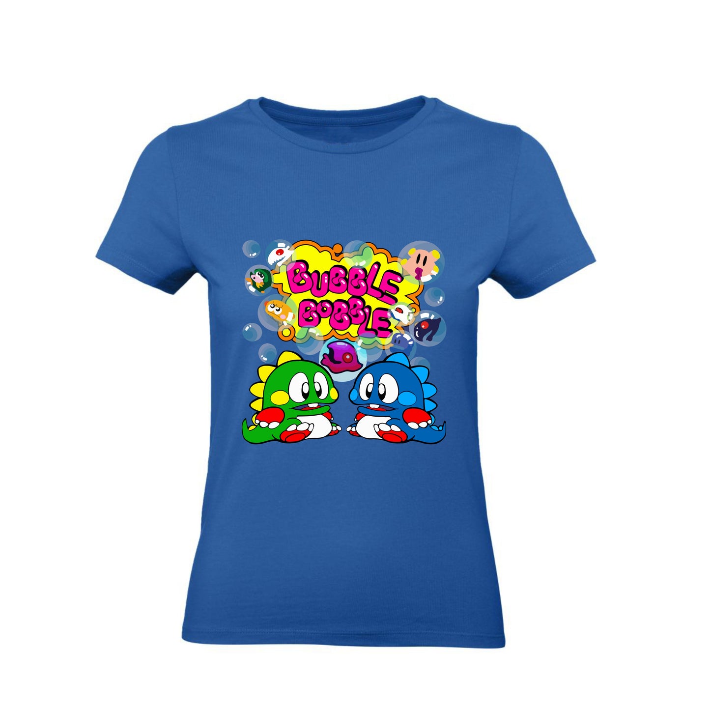 T-Shirt Uomo, Donna & Bambino - BUBBLE BOBBLE - Maglietta Maglia Tshirt Super vestibilità Top qualità