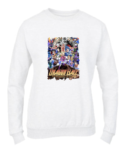 Felpa Girocollo UOMO, DONNA & BAMBIN - DRAGON BALL TORNEO DEL POTERE - Super vestibilità Top qualità
